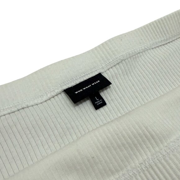 White Off-The-Shoulder Puff Sleeve Top - Picture 3 of 4